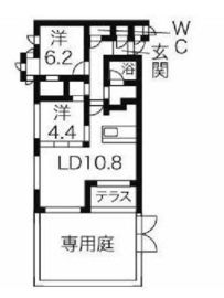ガーデン東新宿 502 間取り図