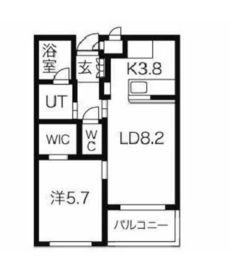 ガーデン東新宿 504 間取り図