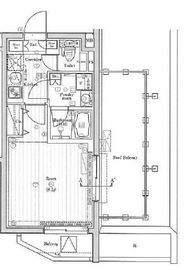 プレミアムキューブ三宿 4階 間取り図