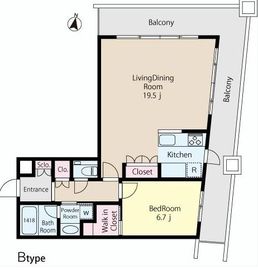 エポノーク市ヶ谷 807 間取り図