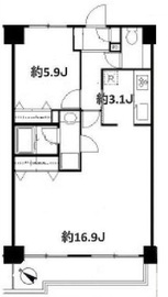 グランパレス南麻布仙台坂 1006 間取り図