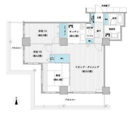 ベルタワー 2403 間取り図