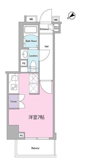 ログ武蔵小山 3階 間取り図