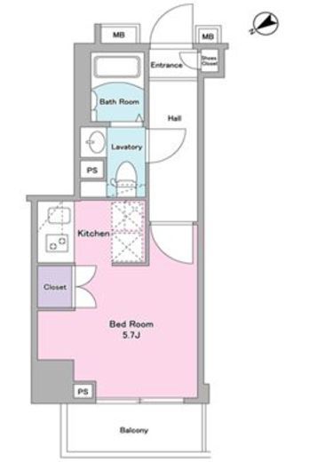 ログ武蔵小山 4階 間取り図