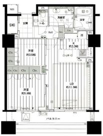 オリゾンマーレ 5階 間取り図