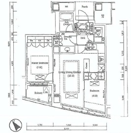 品川Vタワー タワー棟 3階 間取り図