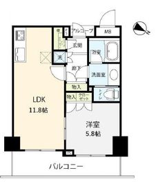 グローリオ白金高輪 3階 間取り図