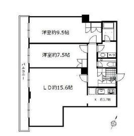 グランパークハイツ 2802 間取り図