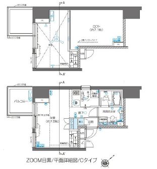 ZOOM目黒 12階 間取り図