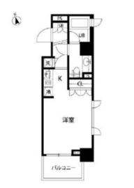 セントラル銀座 1304 間取り図