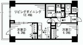 レジディア目白 304 間取り図