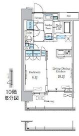 パークアクシス浅草・田原町 1004 間取り図