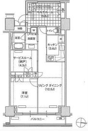 ブリリアイスト東雲キャナルコート 1320 間取り図