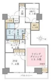 ブリリアイスト東雲キャナルコート 1224 間取り図