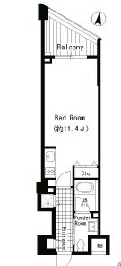 JMFレジデンス世田谷三宿 313 間取り図