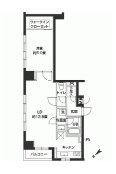 カスタリアお茶の水 606 間取り図