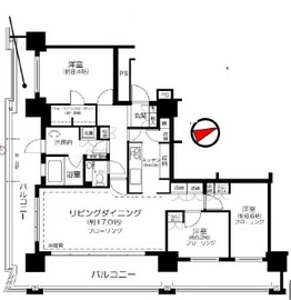 パークタワー品川ベイワード 12階 間取り図