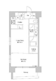 ドゥーエ日本橋浜町 601 間取り図