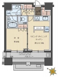 ザ・タワー小石川 2階 間取り図