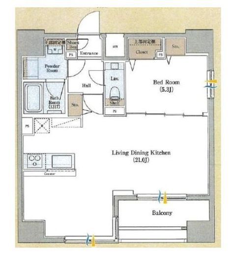 ログ文京千駄木 12階 間取り図