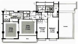 代官山タワー 502 間取り図