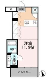 カスタリア目黒長者丸 304 間取り図