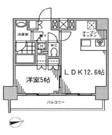 カスタリア門前仲町2 201 間取り図