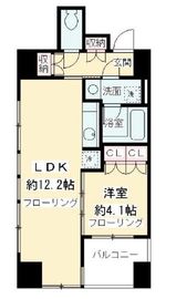 ニューシティアパートメンツ千駄ヶ谷2 1403 間取り図