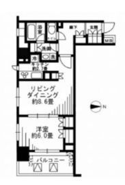 フォルム四谷外苑東 10階 間取り図