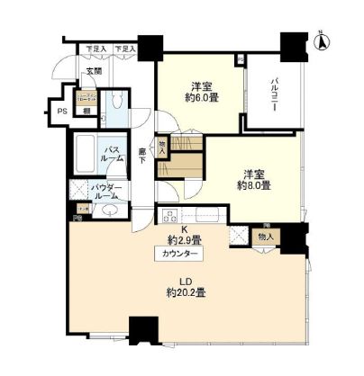 シティタワーズ豊洲ザ・シンボル 36階 間取り図
