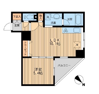 プライムアーバン日本橋人形町 1002 間取り図