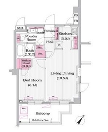 プライムアーバン新宿夏目坂タワーレジデンス 205 間取り図