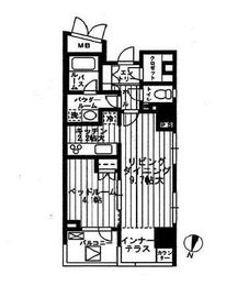 クオリア恵比寿イースト 9階 間取り図