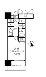 フォンテーヌ芝浦 703 間取り図