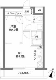 カスタリア千駄ヶ谷 303 間取り図