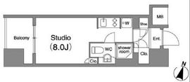 プライマル笹塚 102 間取り図