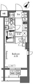 プラウドフラット三軒茶屋 1101 間取り図