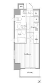 コージー・コート月島 303 間取り図