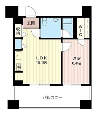 レジデンスシャルマン月島 717 間取り図