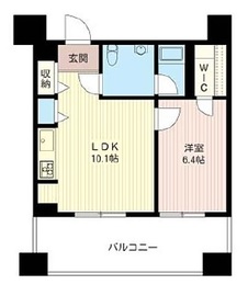 レジデンスシャルマン月島 717 間取り図