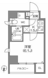 アジールコート中野坂上 201 間取り図