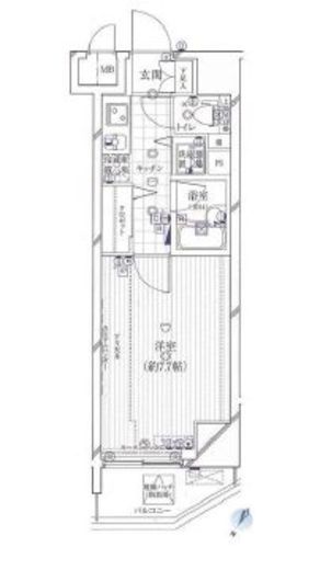 ガリシアヒルズ六本木 11階 間取り図
