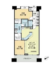 ライオンズスクエア小石川後楽園 6階 間取り図