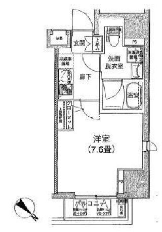 アイルイムーブル御茶ノ水 5階 間取り図