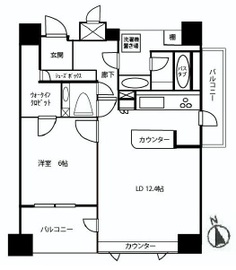 代官山デュープレックス 6階 間取り図