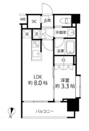 リリエンベルグ目白壱番館 505 間取り図