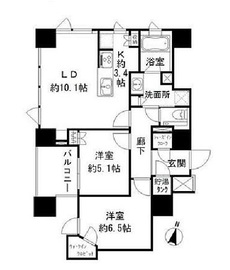 ザ・レジデンス平河町 5階 間取り図