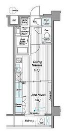 デ・ソーレ東池袋 406 間取り図