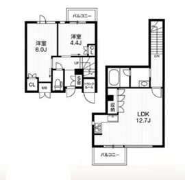 アーバンフラッツ目黒本町 206 間取り図