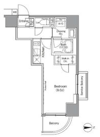 アローズ南麻布 302 間取り図